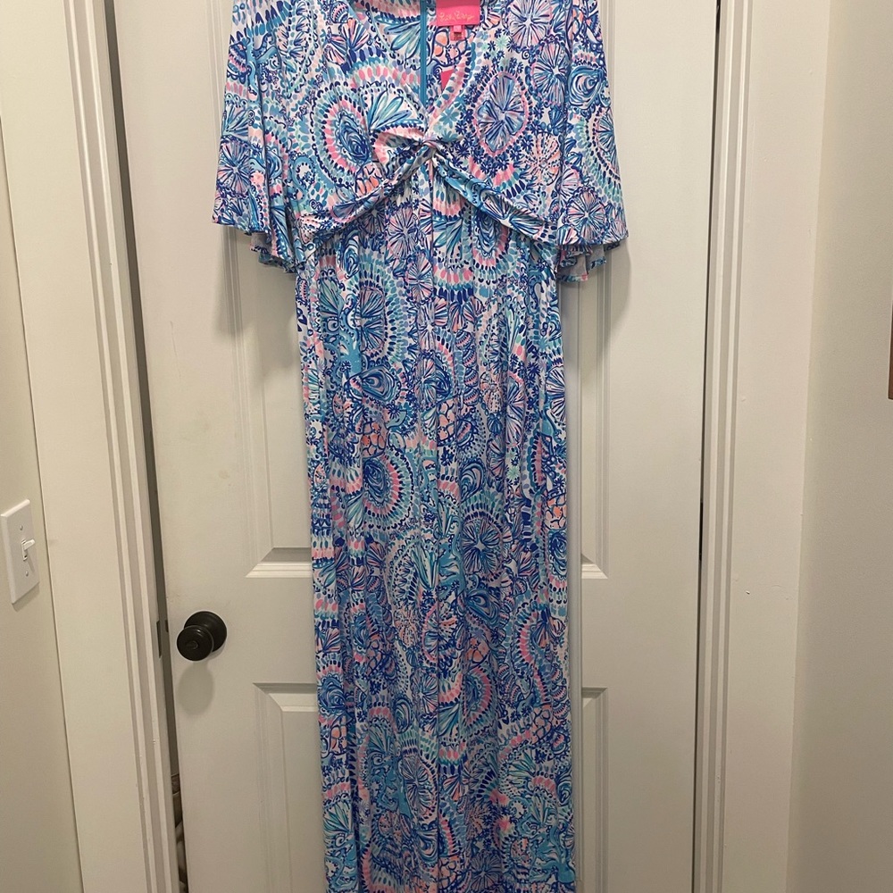 Lilly Pulitzer Minka Maxi Size 14 Blue Grotto